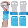 Abeillo 2 Gymnastics Grips Wristbands Sets for Girls Youth Kids, Gymnastic Hand Grips Gymnastic Bar Palm Protection and Wrist Support Sports Accessories for Kids Workout and Exercise