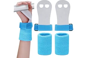 Abeillo 2 Gymnastics Grips Wristbands Sets for Girls Youth Kids, Gymnastic Hand Grips Gymnastic Bar Palm Protection and Wrist Support Sports Accessories for Kids Workout and Exercise