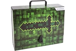 SARCIA.EU PIXEL GRUBA, szkolna teczka z rączką dla chłopca, sztywna do szkoły DLA GRACZA A4 XXL 9 cm (Pixel)