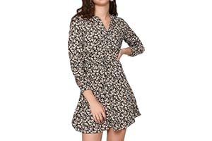 ONLY Mujer Vestido Mini Blusa Manga Larga Túnica Estampada Botones ONLCORY