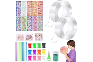 ZEYOU Nano Tape Bubbles, zestaw "zrób to sam", 2 rolki taśmy bąbelkowej, taśma do dmuchania bąbelków, zestaw do robienia baniek dla dorosłych i dzieci