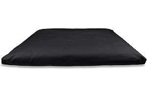 Lotuscrafts Meditation Mat Zabuton Deluxe - Extra Thick - Meditation Cushion for Relaxed Meditation - Washable 100% Cotton Cover - GOTS Certified