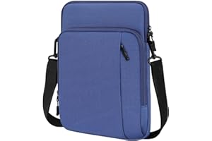 Dadanism 13,3" Bolsa Protectora para Tableta con Bandolera para iPad Pro 13" M4 2024, iPad Air 13" M3 M2,iPad Pro 12,9" M2 6ª/5ª/4ª/3ª/2ª/1ª Gen,Galaxy Tab S10+ Plus/S9 FE+/S9+ Plus 12,4",Azul Oscuro