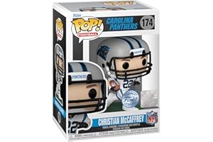 Funko Pop! NFL: Panthers - C. Christian McCaffrey - (Away) - Vinyl-Sammelfigur - Geschenkidee - Offizielle Handelswaren - Spielzeug Für Kinder und Erwachsene - Sports Fans - Modellfigur Für Sammler
