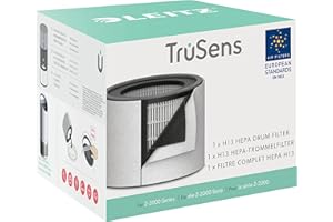 Leitz, Wymienny Filtr 3 w 1 HEPA H13 do Średniego Oczyszczacza Powietrza Leitz TruSens Z-2000, Usuwa Alergeny, Wirusy, Bakterie, Sierść, Kurz, Dym, Nieprzyjemne Zapachy i LZO, Kolor Czarny, 2415142