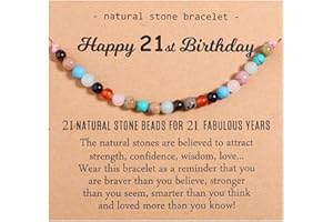 TEVOP 7th-25th & 30th-50th Birthday Bracelet Gifts for Girls & Women