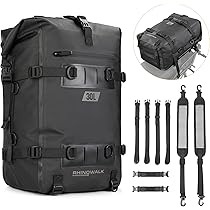 Rhinowalk 20L Motorrad & Fahrradtasche - Wasserdichte Hecktasche Für Outdoor