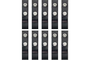 HAPDEN Boat Cover Snap Extender for Boat Canvas,Boat Cover Extensions,Black,Extension Sizes from 1.5" - Built in Finger Loops,10 Packs