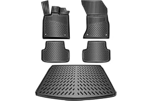 ‎ELMASLINE ELMASLINE 3D Gummimatten + Kofferraumwanne Set für Ford KUGA 3 (III) 2019-2026 | Fußmatten Hoher Rand