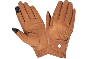 LeMieux Unisex Classic Leather Riding Gloves - Breathable - Touch Screen Compatible