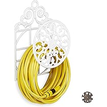 Relaxdays Portatubo Da Parete In Ghisa Vintage - Supporto Per Tubo Giardino Fino A 20m, Bronzo - Foto 5