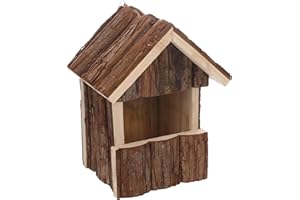 Flamingo Caja Nido Cortesa Gancha Madera - 15.5x13x20cm - Resistente a la Intemperie - Madera de Pino Certificado FSC