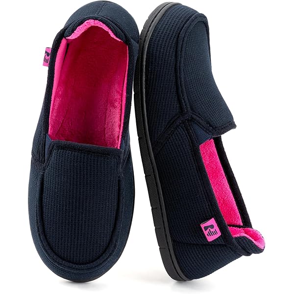 Andrés Machado Unisex slippers for ladies & men, Warm Winter Sliders - Felt Home Shoes, Anti-Slip Rubber Sole - AM002 - Black, Size 0.5 UK Men/ 1.5 UK