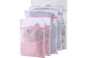 FYGUARD 5 Stück Wäschenetz für Waschmaschine, Wäschesack Waschmaschine Wäschebeutel mit Reißverschluss Laundry Bag Reiseaufbewahrung für Pullover Hemden Hosen Socken (30x40cm/40x50cm/60x60cm)