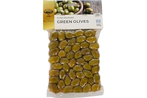Blikas Olives Vertes Grecques, Paquet de 2 x 250 g (total : 500 g)