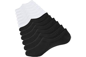CLOSEMATE 6 Par Niewidoczne Skarpety Męskie Damskie Sneakersów Skarpetki Stopki Cienkie Bawełniane z Antypoślizgowym Silikon do Wakacje i Praca