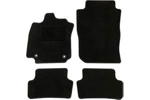 DBS - Tapis de Voiture - sur Mesure pour Clio 4 (2012-2019) - avec Clips de Fixation - Tapis de Sol antidérapant pour Automobile - 4 pièces
