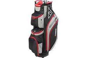 ‎RAIKOU RAIKOU Golf Cart Bag - Premium Waterproof Golf Bag with 14 Compartments - Ultra Lightweight Trolley Compatible with Cooler & Valuables Compartment - For Men & Women