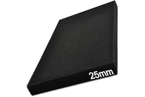 Easyboost Air Filter Foam 28x15cm Thickness 25mm Cutting for Scooter Motorbike Quad Lawnmower Brushcutter Tiller Airbox Filtration