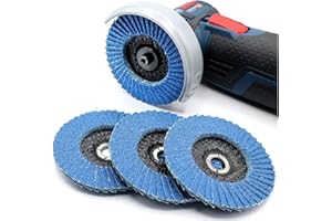 HOBBYPOWER24 Zestaw 5 tarcz wachlarzowych, tarcze szlifierskie, tarcza lamelowa 76 x 10 mm, ziarnistość 60, 80, 120 pasuje do akumulatorowej szlifierki kątowej GWS, PWSA, Bosch, XCEED, Worx, BTI, Parkside, do stali szlachetnej, drewna