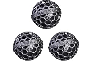 Sauberkugel® 3er Set Schwarz – Wiederverwendbare Taschenreiniger Entfernt Schmutz, Krümel & Flusen aus Tasche, Koffer, Rucksack und Ranzen – Taschenreiniger Kugel