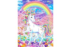 Avalizard Einhorn DIY Diamond Painting Set, 5D Diamant Malerei Kits, Malen nach Zahlen Diamant, Diamant Painting Bilder Arts Craft Home Wand-Decor 30 x 40 cm