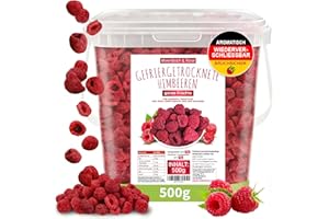‎MEERBACH & ROSE Meerbach & Rose Himbeeren gefriergetrocknet, KEINE Chinaware, 500g gefriergetrocknete ganze Früchte, frei von Zusatzstoffen, fruchtig, in Deutschland hergestellt