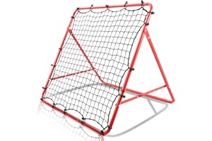 QIUGOSUN Football Training Rebounder Net Soccer Kickback Target Goal Sports Skill Training Gifts Portable Play Teaching Practise Aids Equipment for kids Adults Backyard Garden Team Pitching Birthday Christmas