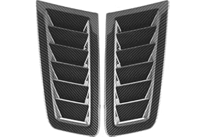 KIMISS Prese d'aria per cofano Prese d'aria per cofano, 2 pezzi Prese d'aria per cofano universale Parti esterne per auto cofano motore per RS MK2(Fibra di carbonio)