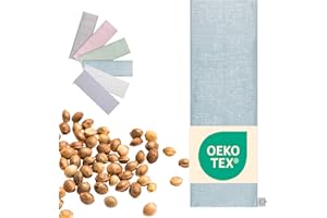 FLORA FURORA Cuscino Noccioli Ciliegia riscaldabile | Grande XXL lungo 60x20 cm | Cuscino Termico cervicale, semi di ciliegio: collo, spalle, schiena, stomaco | Senza sostanze nocive: certificato OEKO TEX