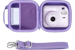 Lebakort Hard Carry Case Compatibie with Fujifilm Mini 12/11 Instant Camera,Lilac Purple