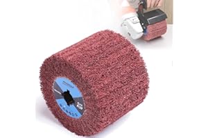 MOGRQAP Schleifwalze Bürste Körnung 120 Schleifhülsen, Schleifrolle Bürste Schleifwalzen für Satiniermaschine Bürstmaschine Holz Metall Oberfläche Polieren