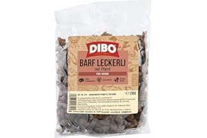 DIBO Barf-Leckerli mit Pferd - der perfekte Trainingssnack im 200 g Beutel