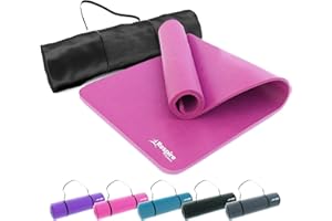 Respire Fitness Yoga Mat for Men and Women, 185 x 57 cm, Extra Thick 15mm Cushion with Smooth and Ribbed Surfaces, Non-Slip Sweat Resistant Material for Pilates, Stretching, Fitness, and Meditation