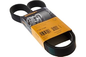 Contitech 7PK1145 V-Ribbed Belt, Black/White