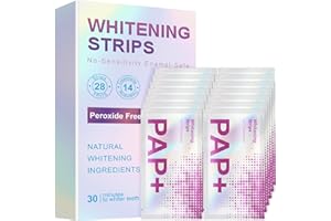 GARAGE SALE PUP Teeth Whitening Strip - Whitening Strips for Sensitive People, Fast Remove Smoking, Coffee, Wine Stains, Teeth Brightening Kit Pack of 28 Non-Slip Strips