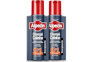 Alpecin Caffeine Shampoo C1 2x250ml I Champú anticaida hombre y con cafeina | Tratamiento para la caida del cabello | Alpecin Shampoo Anti Hair Loss Treatment Men