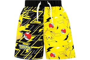 Pokemon Pikachu kąpielówki chłopięce | Pikachu kąpielówki dla chłopców | Szorty kąpielowe dla chłopców Pokeball | Szorty kąpielowe dla chłopców
