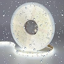 GOMING Striscia LED COB 24V Bianco Freddo 6000K, 5M Tagliabile - Per Armadi, Decorazione Interna, Alta Luminosità - Foto 7
