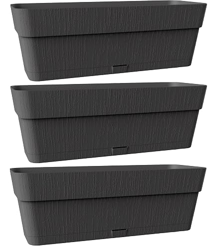 Eda - Jardinière Chorus 60 Cm - Plateau Clipsé Avec Réserve D'Eau - 11