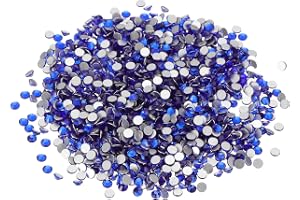 PATIKIL SS10/1440 stycken glas diamant strass, kristallglas platt baksida strass rund kristall konst ädelstenar för nagelkonst hantverk kläder gör-det-själv make-up