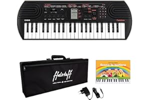 Kit Tastiera SA81 (Fondo Bianco) con Borsa ffalstaff con Maniglia, Tracolla e Imbottitura di 10 mm; alimentatore ffalstaff e E-BOOK "Suona la Tastiera" (SA81+ Borsa imbottita 10 mm + Alimentatore)