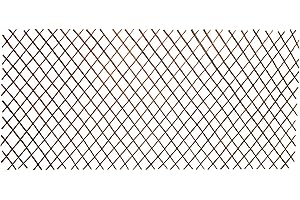 UNUS Lot de 5 Treillis pour Plantes grimpantes 180 cm x 90 cm, Clôture en Saule, barrière de Jardin Extensible, Tuteurs Rosier