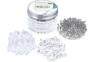 pzsmocn 250 Pezzi/50 Set JST VH SMT 3,96 mm Passo 3 Pin Femmina Guscio e Maschio Adattatore Connettore Spina Presa Terminale Cavo Filo 24-18 AWG Assemblaggi, Testata Kit Perno Crimpatura