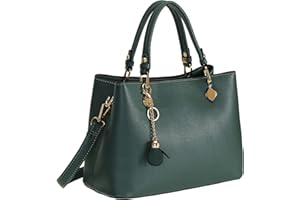 WEILIAN Elegant Handbags for Women Soft Vegan Leather Tote Bag Medium