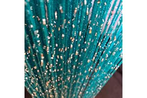 Vagasi 2 Pack Beaded Curtains String 100x200 cm Beaded Curtains for Doorways Tassel Glitter String Curtains Room Dividers Curtain Hippie Room Décor for Living Room, Bedroom, Closet, Party