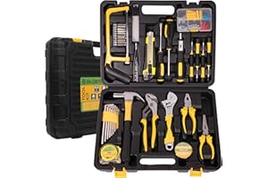 BLOSTM 100-Częściowy Zestaw Narzędzi - Kompletny Zestaw z Niezbędnymi Narzędziami Ręcznymi Do Projektów DIY, Napraw Domowych, Konserwacji Samochodu - Organizer w Zestawie