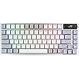 ASUS ROG Azoth 75 Wireless DIY Custom Gaming Keyboard, OLED display, Gasket-Mount, Three-Layer Dampening, Hot-Swappable Pre-lubed ROG NX Red Switches & Keyboard Stabilizers, ABS Keycaps, AR layout