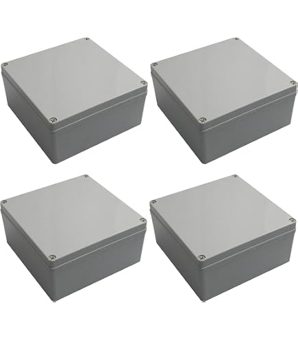 LeMotech Junction Box IP67 Waterproof Dustproof ABS Plastic Project Box for Electrical Outdoor Enclosure Gray 6.9 x 4.9 x 3.9 inch (175 x 125 x 100 mm LeMotech Junction Box IP67 Waterproof Dustproof ABS Plastic Project Box for Electrical Outdoor Enclosure Gray 6.9 x 4.9 x 3.9 inch (175 x 125 x 100 mm