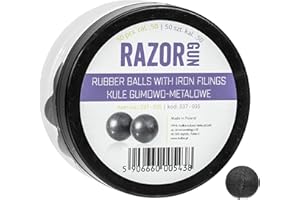 KOLBA RazorGun Gummi-Metallkugeln Kaliber 50 (.50) für Paintball und Luftgewehre